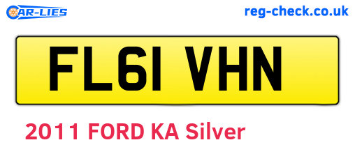 FL61VHN are the vehicle registration plates.