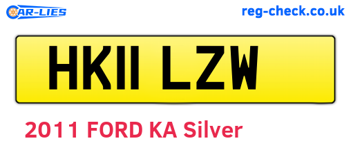 HK11LZW are the vehicle registration plates.