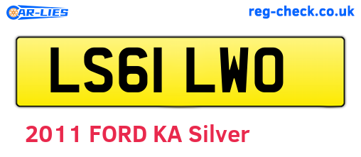 LS61LWO are the vehicle registration plates.
