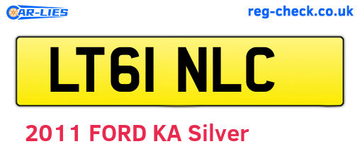 LT61NLC are the vehicle registration plates.