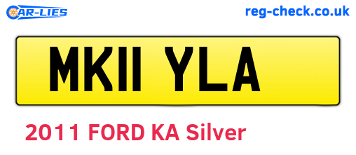 MK11YLA are the vehicle registration plates.