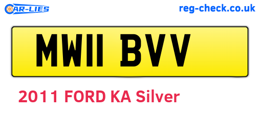 MW11BVV are the vehicle registration plates.