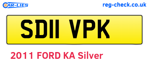 SD11VPK are the vehicle registration plates.