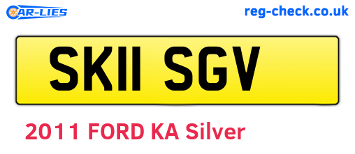 SK11SGV are the vehicle registration plates.