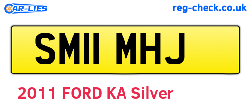 SM11MHJ are the vehicle registration plates.