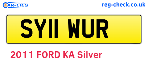 SY11WUR are the vehicle registration plates.