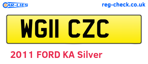 WG11CZC are the vehicle registration plates.