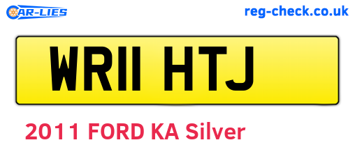 WR11HTJ are the vehicle registration plates.