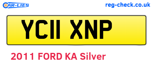YC11XNP are the vehicle registration plates.
