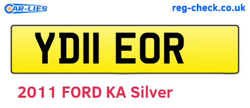 YD11EOR are the vehicle registration plates.