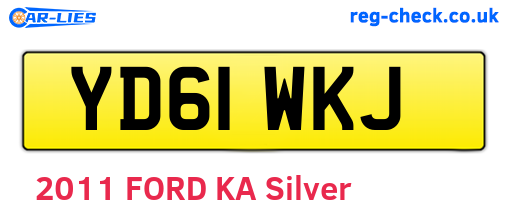 YD61WKJ are the vehicle registration plates.