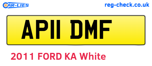 AP11DMF are the vehicle registration plates.