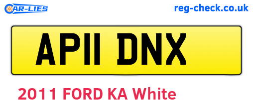 AP11DNX are the vehicle registration plates.