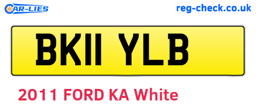 BK11YLB are the vehicle registration plates.
