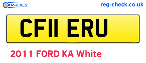 CF11ERU are the vehicle registration plates.