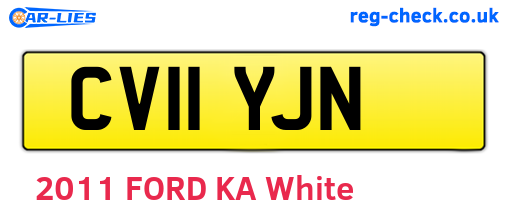CV11YJN are the vehicle registration plates.