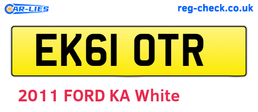 EK61OTR are the vehicle registration plates.