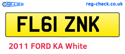 FL61ZNK are the vehicle registration plates.