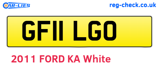 GF11LGO are the vehicle registration plates.