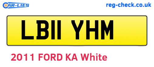 LB11YHM are the vehicle registration plates.