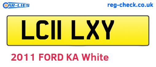 LC11LXY are the vehicle registration plates.
