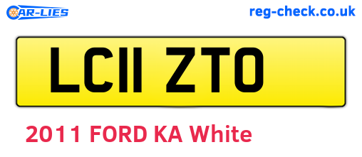 LC11ZTO are the vehicle registration plates.