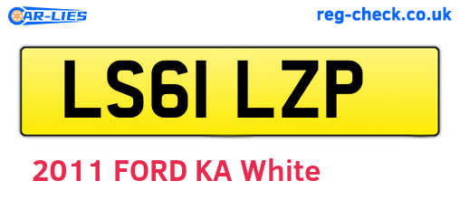 LS61LZP are the vehicle registration plates.