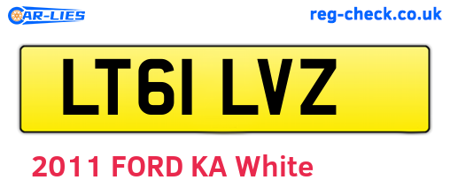 LT61LVZ are the vehicle registration plates.
