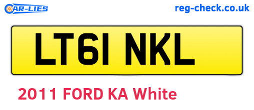 LT61NKL are the vehicle registration plates.