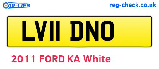 LV11DNO are the vehicle registration plates.