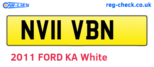 NV11VBN are the vehicle registration plates.