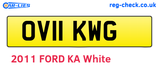 OV11KWG are the vehicle registration plates.
