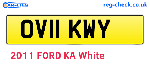 OV11KWY are the vehicle registration plates.