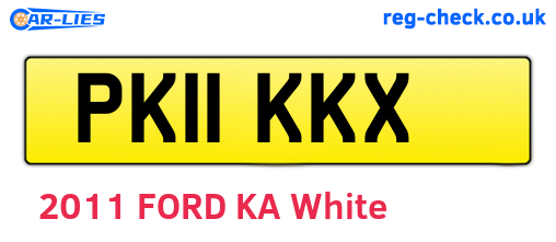 PK11KKX are the vehicle registration plates.