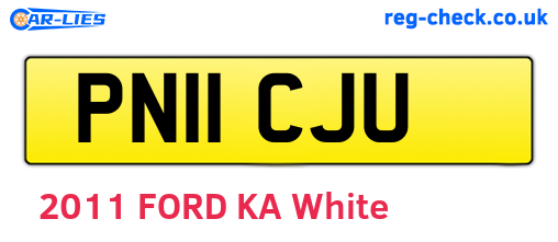 PN11CJU are the vehicle registration plates.