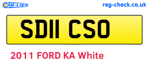 SD11CSO are the vehicle registration plates.