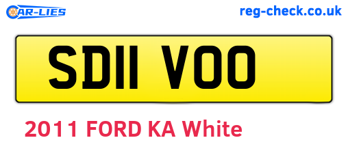 SD11VOO are the vehicle registration plates.