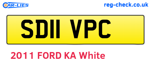 SD11VPC are the vehicle registration plates.