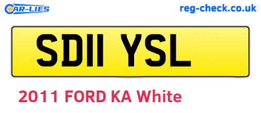 SD11YSL are the vehicle registration plates.