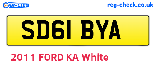 SD61BYA are the vehicle registration plates.