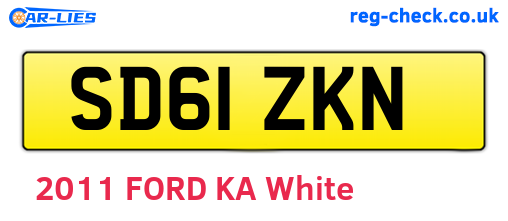 SD61ZKN are the vehicle registration plates.