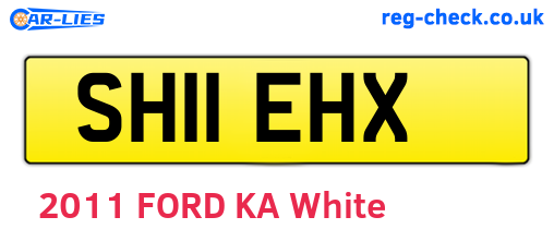 SH11EHX are the vehicle registration plates.