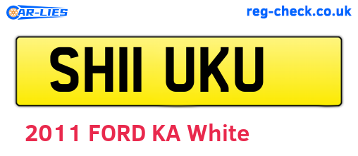 SH11UKU are the vehicle registration plates.
