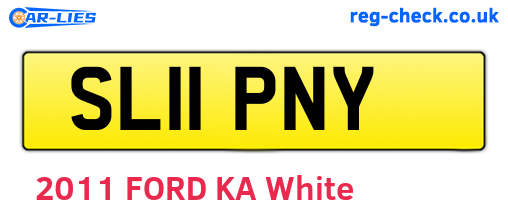 SL11PNY are the vehicle registration plates.