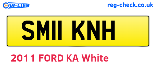 SM11KNH are the vehicle registration plates.