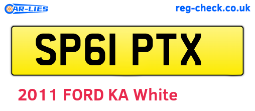 SP61PTX are the vehicle registration plates.