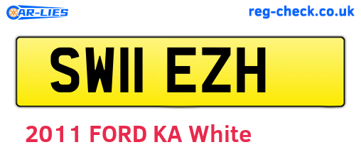 SW11EZH are the vehicle registration plates.