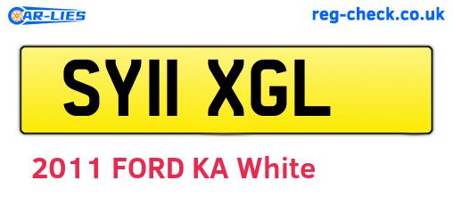 SY11XGL are the vehicle registration plates.
