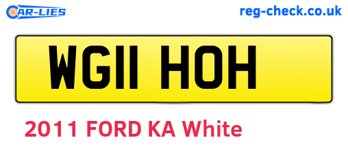 WG11HOH are the vehicle registration plates.