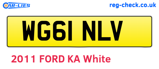 WG61NLV are the vehicle registration plates.